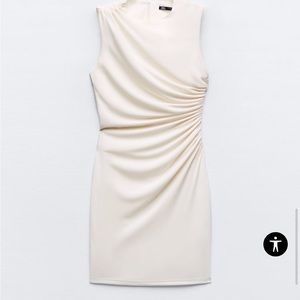NWT Zara Gathered Short Dress